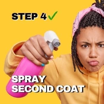 How to Remove Mold From Shower - How To Step 4 - Spray Second Coat