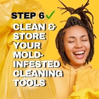 How to Remove Mold From Shower - How To Step 6 - Clean Your Mold Infested Cleaning Tools